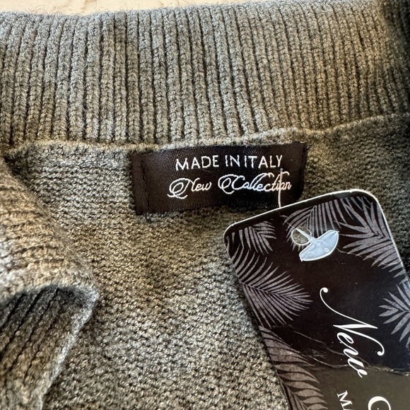 NWT New Collection Deadstock Made in Italy Wool Blend Collar Sweater / medium - Picture 3 of 9
